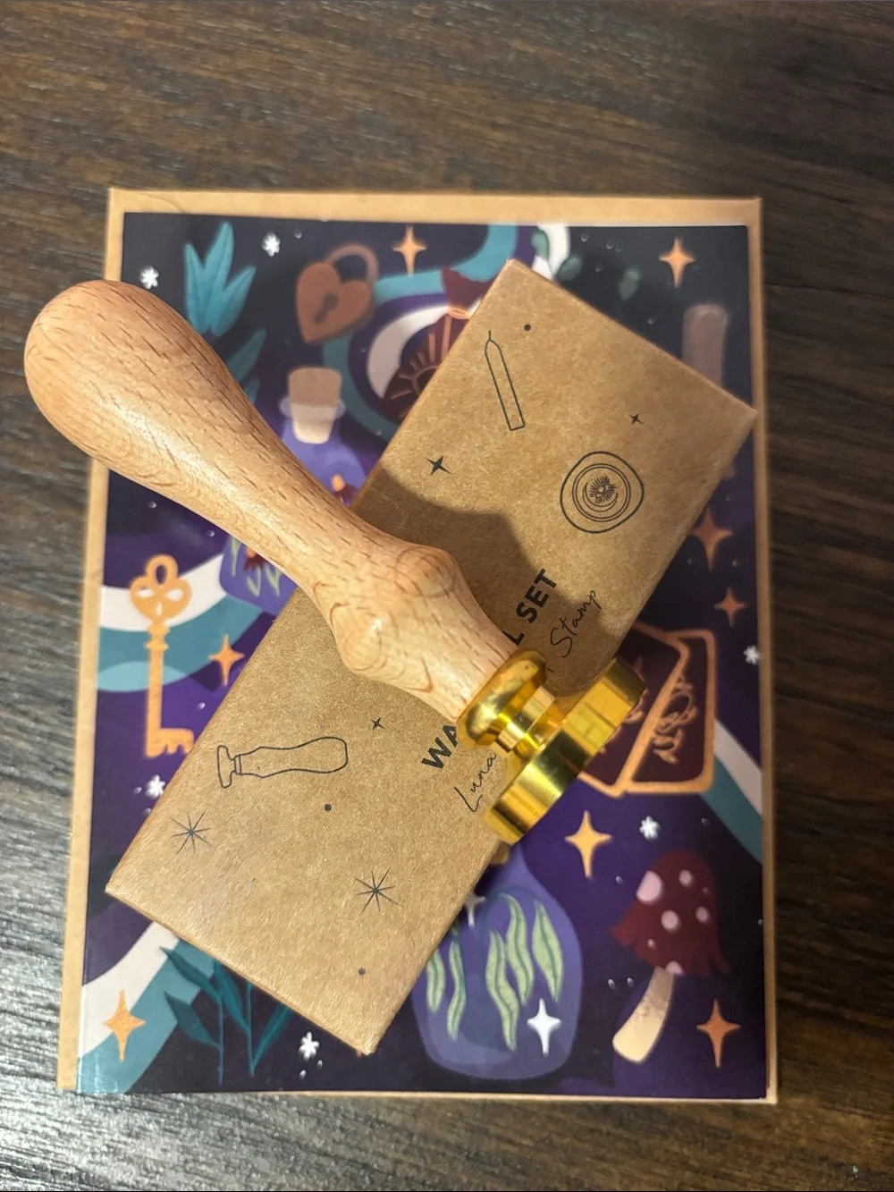 Wax Seal Stamp Set with Gold Eye Emblem - Goddess Provisions